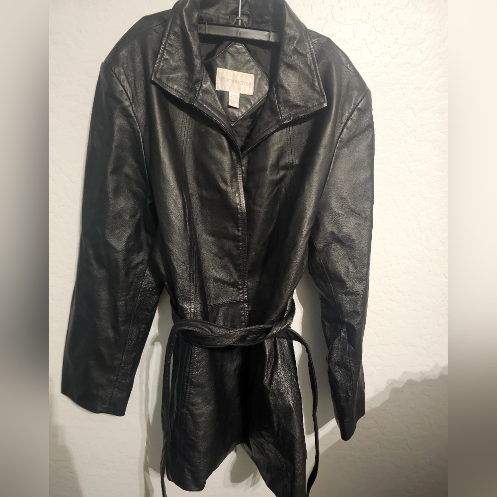 XL Men's Leather Jacket by Worthington